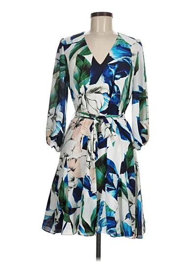 Pre-owned White House Black Market Casual Dress In Blue