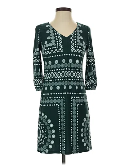 White House Black Market Casual Dress In Green