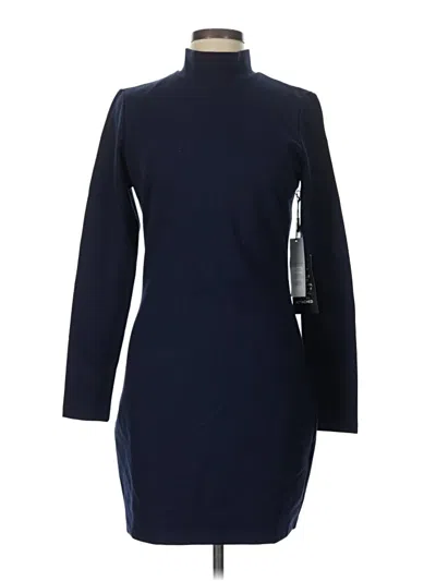 White House Black Market Casual Dress In Blue