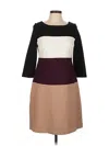 White House Black Market Casual Dress In Brown