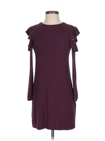 White House Black Market Casual Dress In Burgundy
