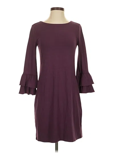 White House Black Market Casual Dress In Purple