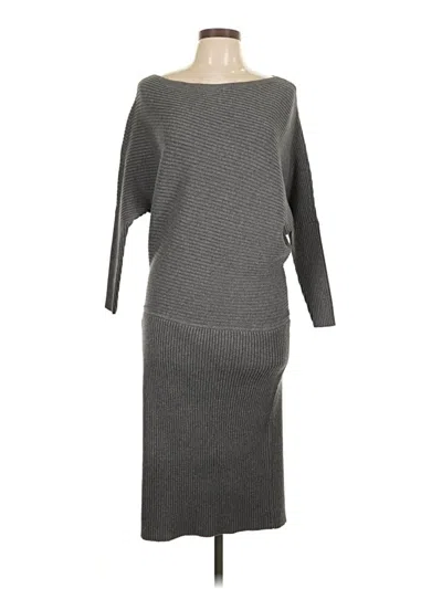 White House Black Market Casual Dress In Gray
