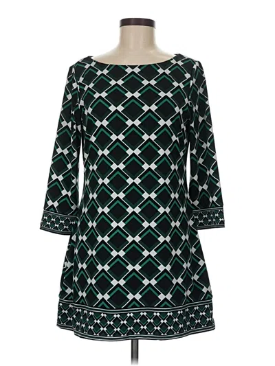 Pre-owned White House Black Market Casual Dress In Green