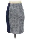 White House Black Market Casual Skirt In Blue