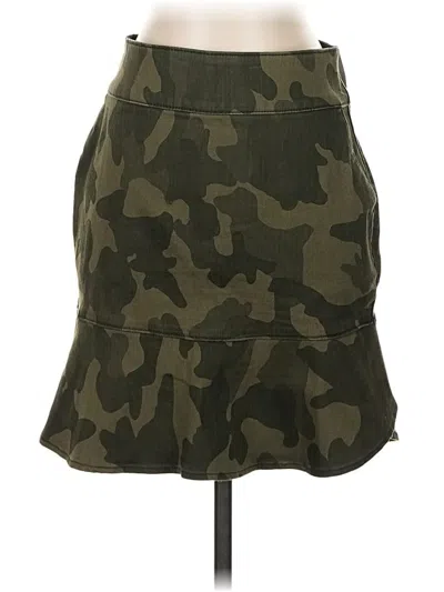 White House Black Market Casual Skirt In Green