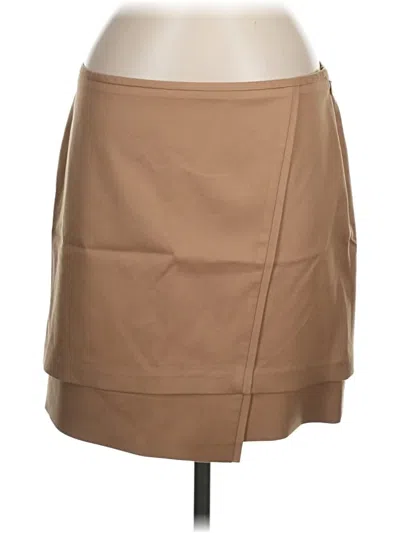 Pre-owned White House Black Market Casual Skirt In Tan