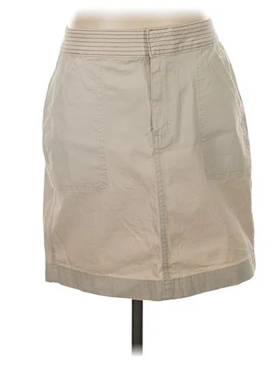 Pre-owned White House Black Market Casual Skirt In Tan