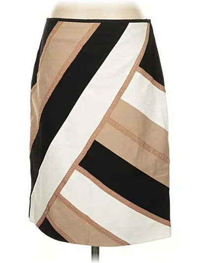 Pre-owned White House Black Market Casual Skirt In Tan
