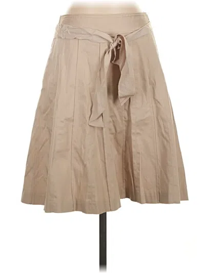 Pre-owned White House Black Market Casual Skirt In Tan