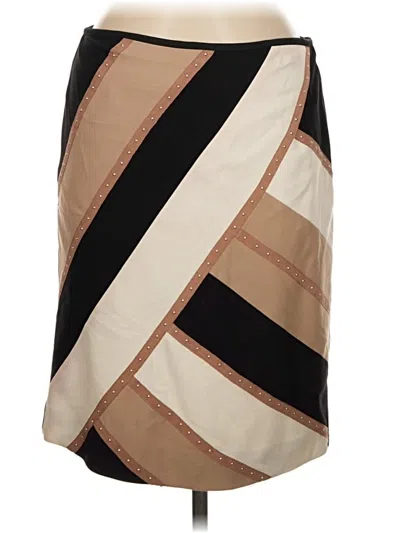 Pre-owned White House Black Market Casual Skirt In Tan