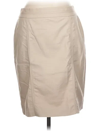 Pre-owned White House Black Market Casual Skirt In Tan
