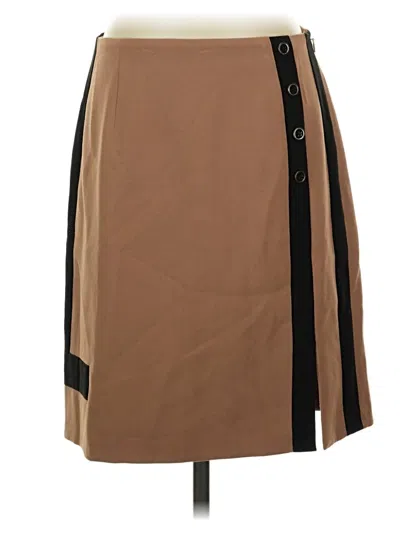 Pre-owned White House Black Market Casual Skirt In Tan