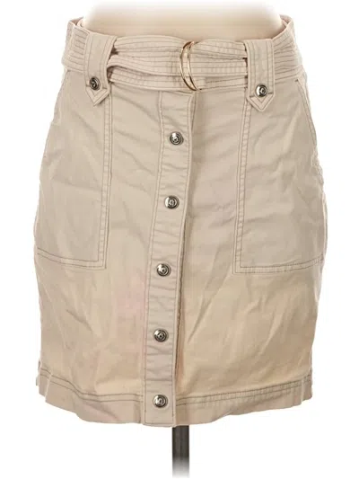 Pre-owned White House Black Market Casual Skirt In Tan