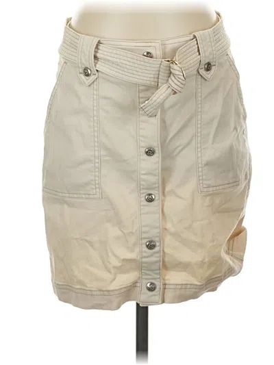 Pre-owned White House Black Market Casual Skirt In Tan