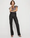 White House Black Market Coated Trousers Jeans In Black