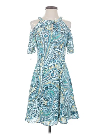White House Black Market Cocktail Dress In Blue