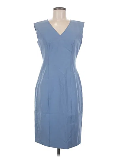 White House Black Market Cocktail Dress In Blue