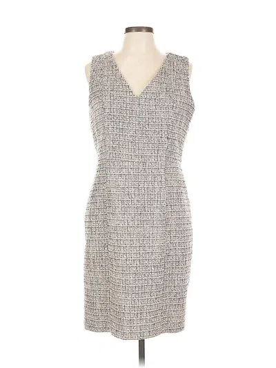 Pre-owned White House Black Market Cocktail Dress In Gray