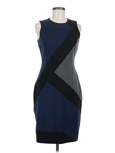 Pre-owned White House Black Market Cocktail Dress In Gray