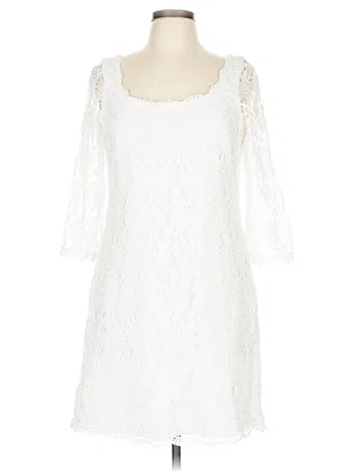 White House Black Market Cocktail Dress In White