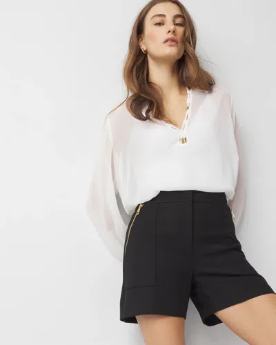 White House Black Market Comfort Stretch Tailored Shorts In Black