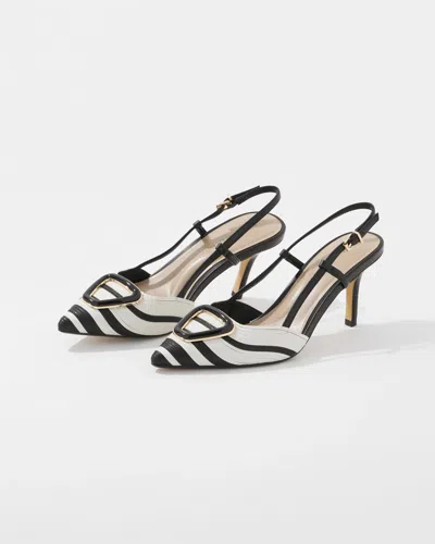 White House Black Market Contrast Slingback Pumps In Multi