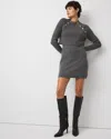 White House Black Market Convertible Sweater Mini Dress In Gray