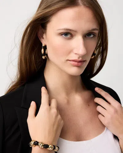 White House Black Market Corded Hoop Earrings |  In Multi