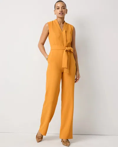 White House Black Market Crepe Sleeveless Jumpsuit