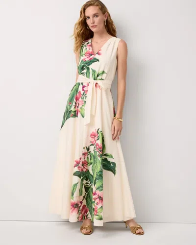White House Black Market Crepe Sleeveless Maxi Dress