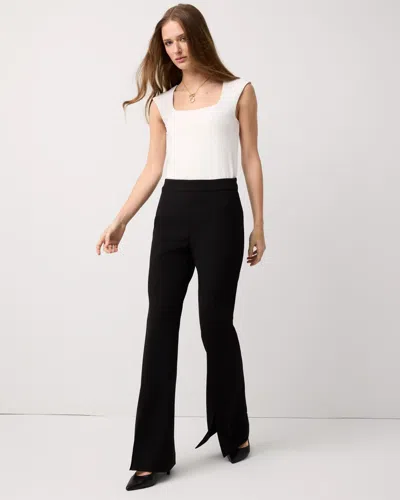 White House Black Market Crepe Stretch Flare Pants In Black