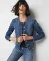 WHITE HOUSE BLACK MARKET CROPPED DENIM JACKET