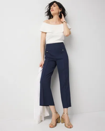 White House Black Market Cropped Wide Leg Pants