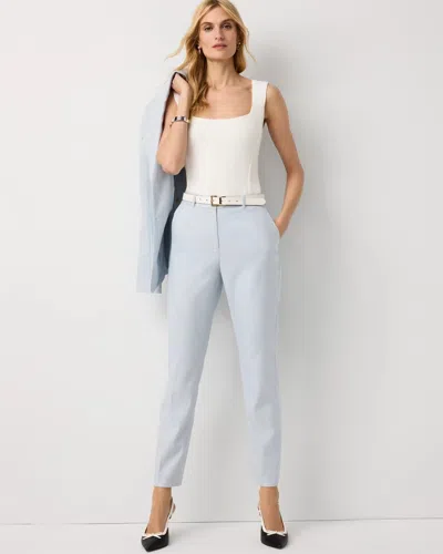 White House Black Market Crosshatch Slim Ankle Pants