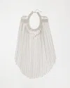 White House Black Market Crystal Fringe Necklace |  In Silver