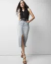 WHITE HOUSE BLACK MARKET DENIM MIDI SKIRT