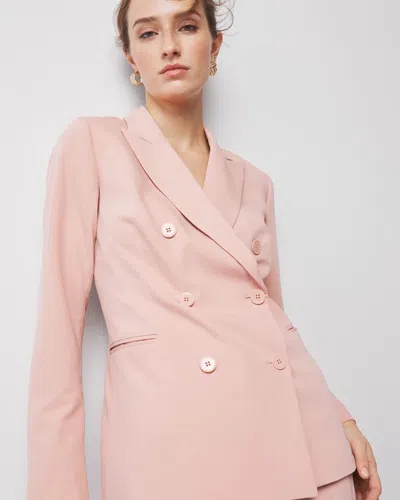 White House Black Market Double-breasted Blazer In Bisou