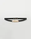 White House Black Market Dusted Pave Buckle Skinny Belt In Black