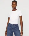 White House Black Market Mid-rise Slim Jeans In White