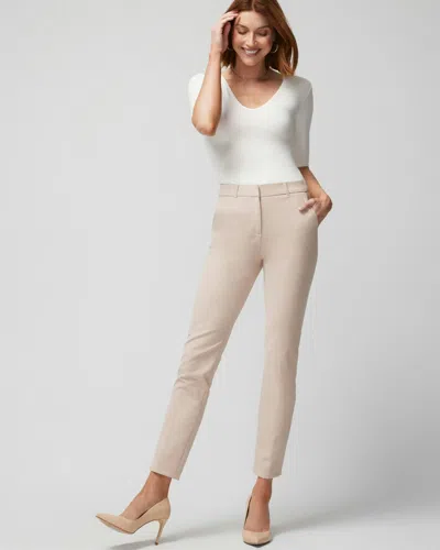 White House Black Market Elle Slim Ankle Comfort Stretch Pants In Biscotti Beige