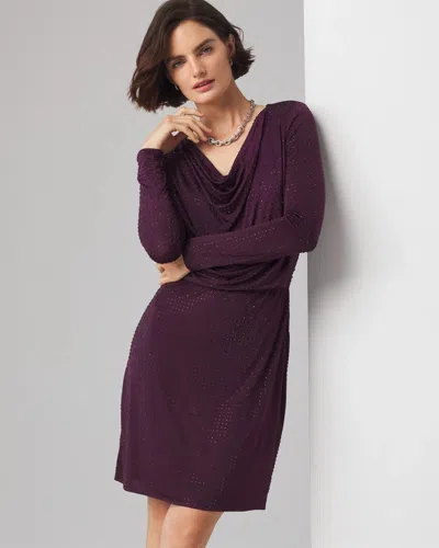 white house black market purple dress White House Black Market chiffon plum dress