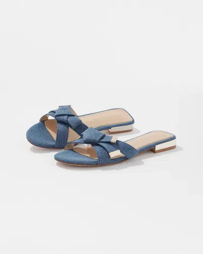 White House Black Market Everyday Knotted Flat In Denim