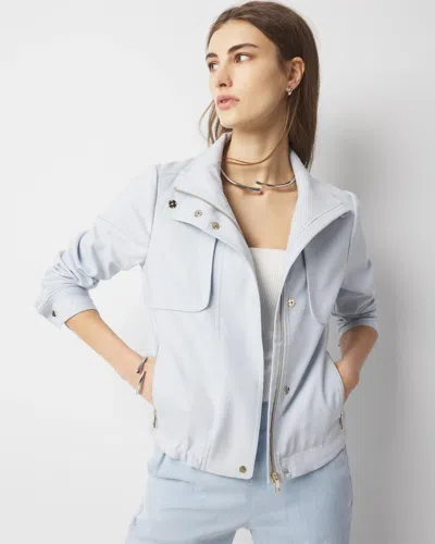 White House Black Market Everyday Moto Jacket In Blue