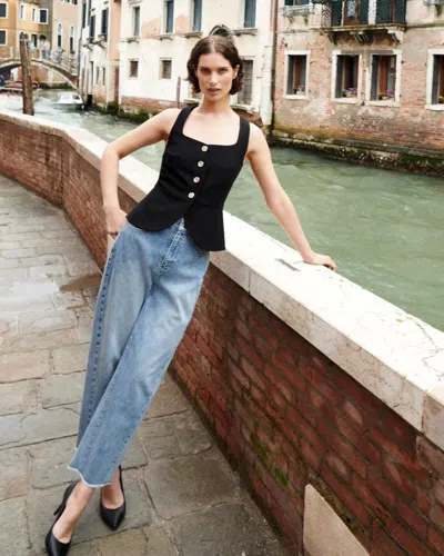 White House Black Market Extra High-rise Barrel Jeans