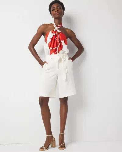 White House Black Market Extra High-rise Belted Bermuda Shorts