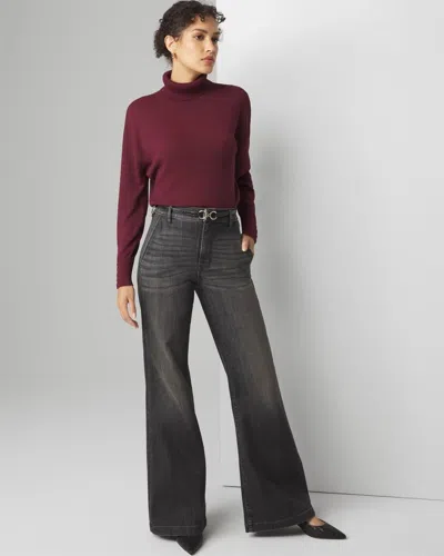 White House Black Market Extra High-rise Eco Wide Leg Jeans In Harbor Night
