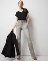 WHITE HOUSE BLACK MARKET EXTRA HIGH-RISE NOVELTY BUTTON BOOTCUT JEANS
