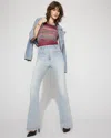White House Black Market Extra High-rise Novelty Pocket Flare Jeans