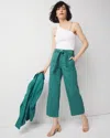 White House Black Market Extra High-rise Pret Belted Wide Leg Cropped Pant